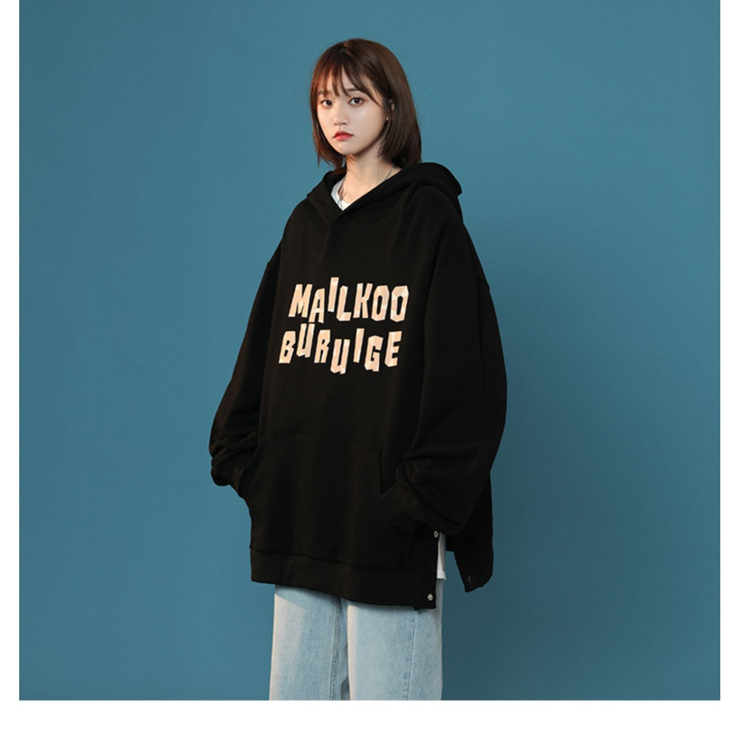 南极人卫衣女秋冬新品高街连帽卫衣女炸街高级设计感2021新款春秋薄款
