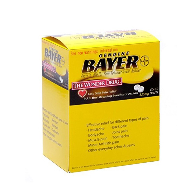 bayer拜耳aspirin阿司匹林肠溶片 低剂量可咀嚼 橙味 81mg 108片