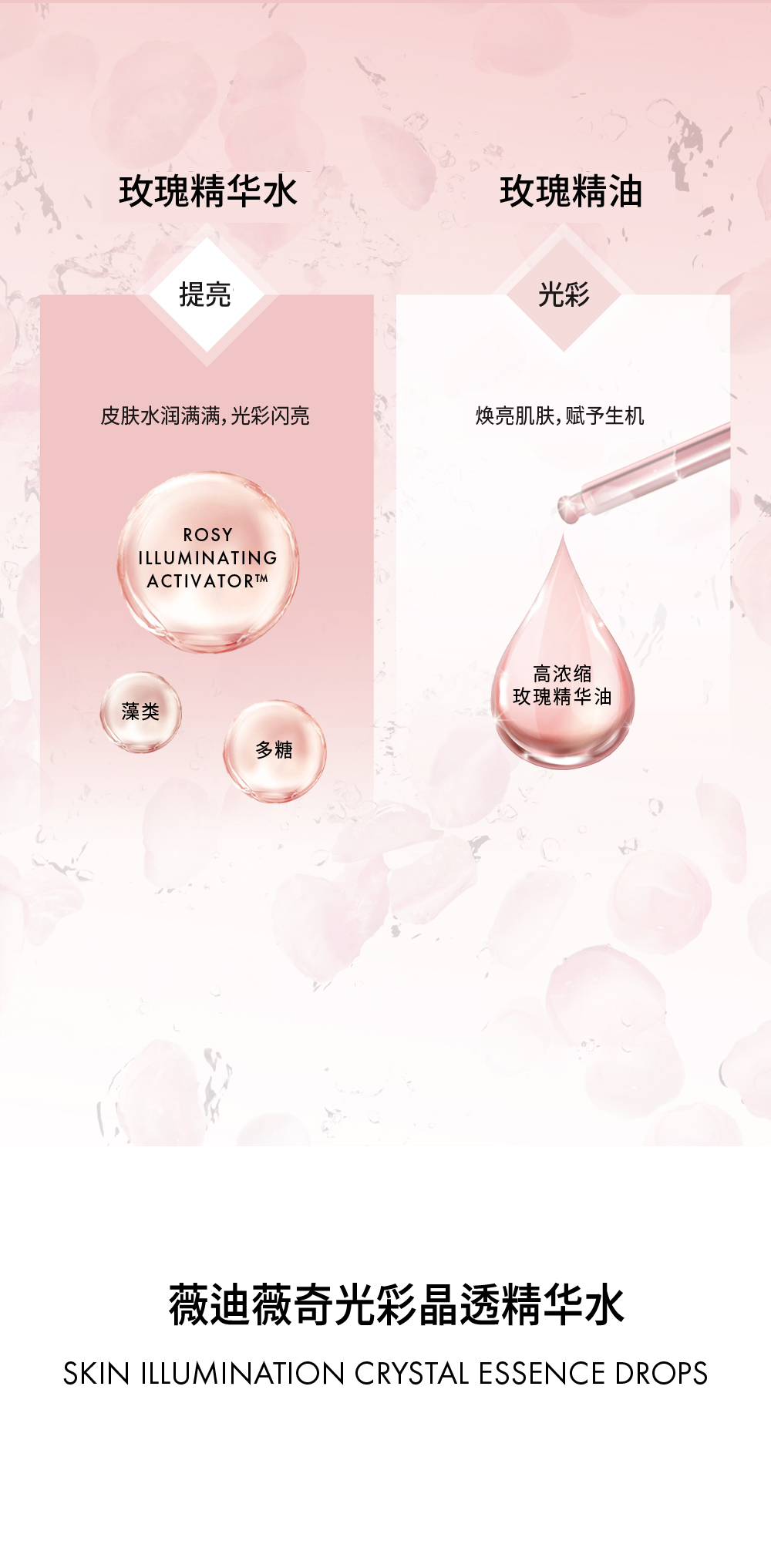 VIDIVICI玫瑰精华补水保湿光彩晶透精华水 178ml 送女友 光彩晶透精华水