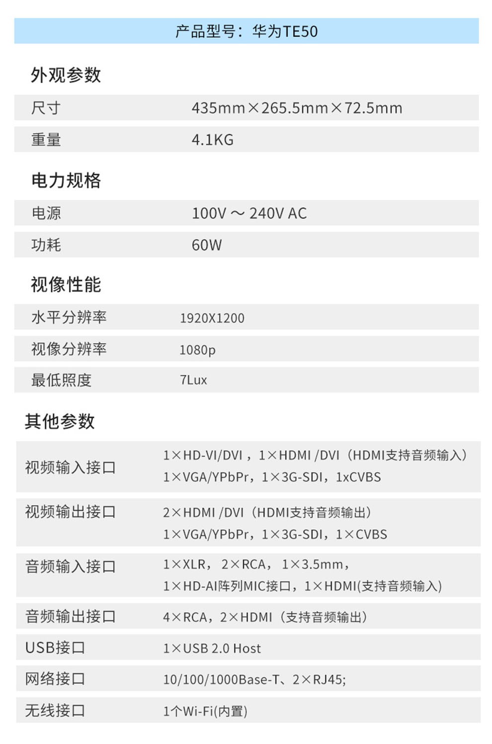 huawei华为高清视频会议终端1080p视频会议摄像机终端设备教育远程