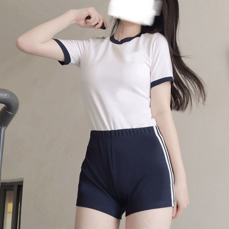 日式高校体育课运动体操服保守可爱女高中生日系jk制服套装两件日系