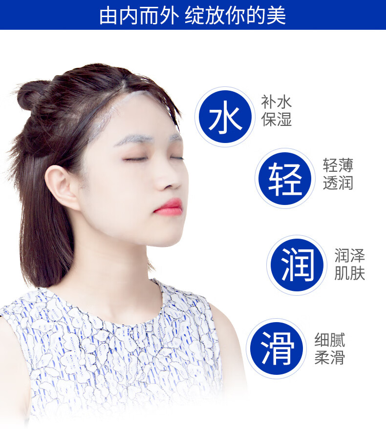 梦希蓝熊果苷美白面膜补水淡化斑保湿淡化痘印水澎澎提靓肤色面部护肤 美白面膜1片