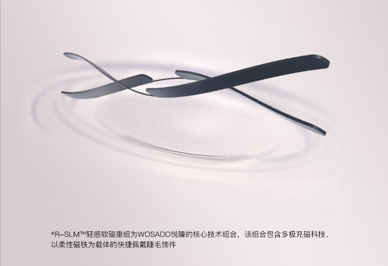 WOSADO悦瞳情人睫软磁吸假睫毛羽扇仙子毛整条自然仿真零胶自粘非嫁接 羽扇黑