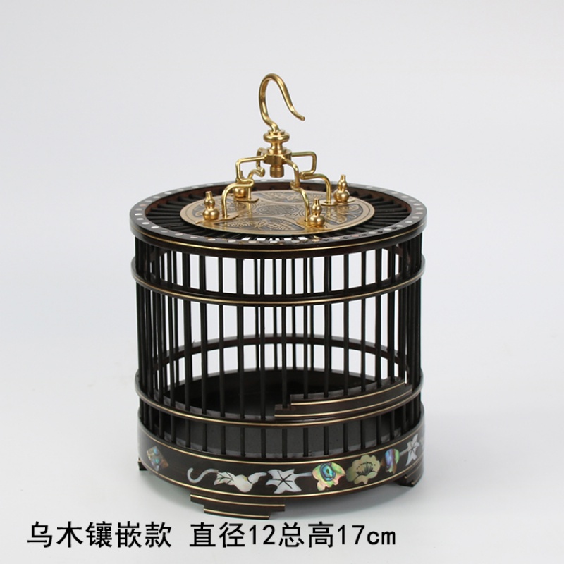 蝈蝈笼子纯手工制作实木红木蝈蝈笼子蟋蟀爬虫鸣虫叫罐用具蛐蛐经典款