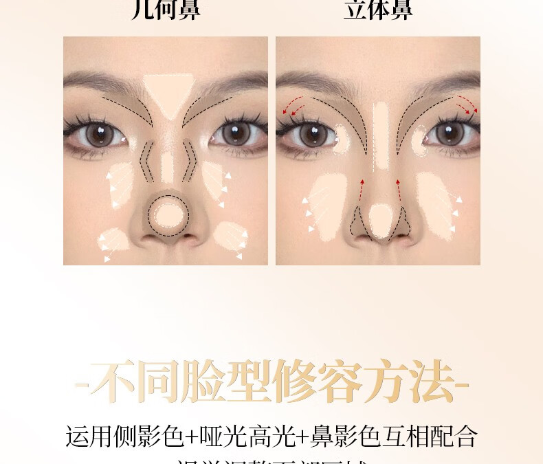 唯资（VEECCI）四色修容高光盘一体综合盘提亮侧影腮红鼻影泪沟初学者女 V01#椰奶棕