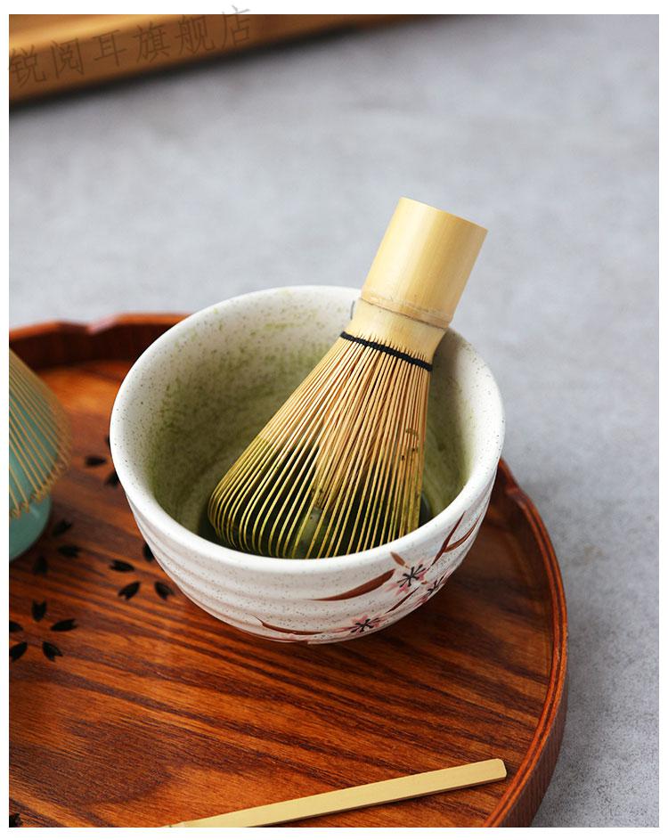日式抹茶刷套装百本立竹茶筅打抹茶奶茶碗工具日式茶具器具零配 百本