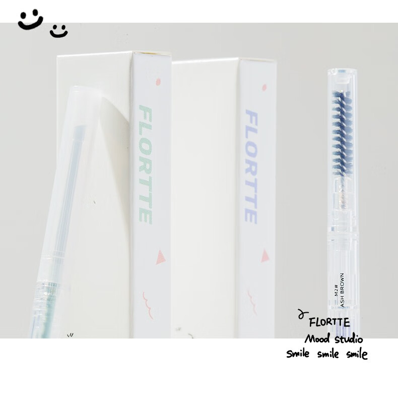 花洛莉亚（FLORTTE）心情研究所系列 双头极细砍刀眉笔 防水持久不脱色初学情人节礼物 M4#茶灰色