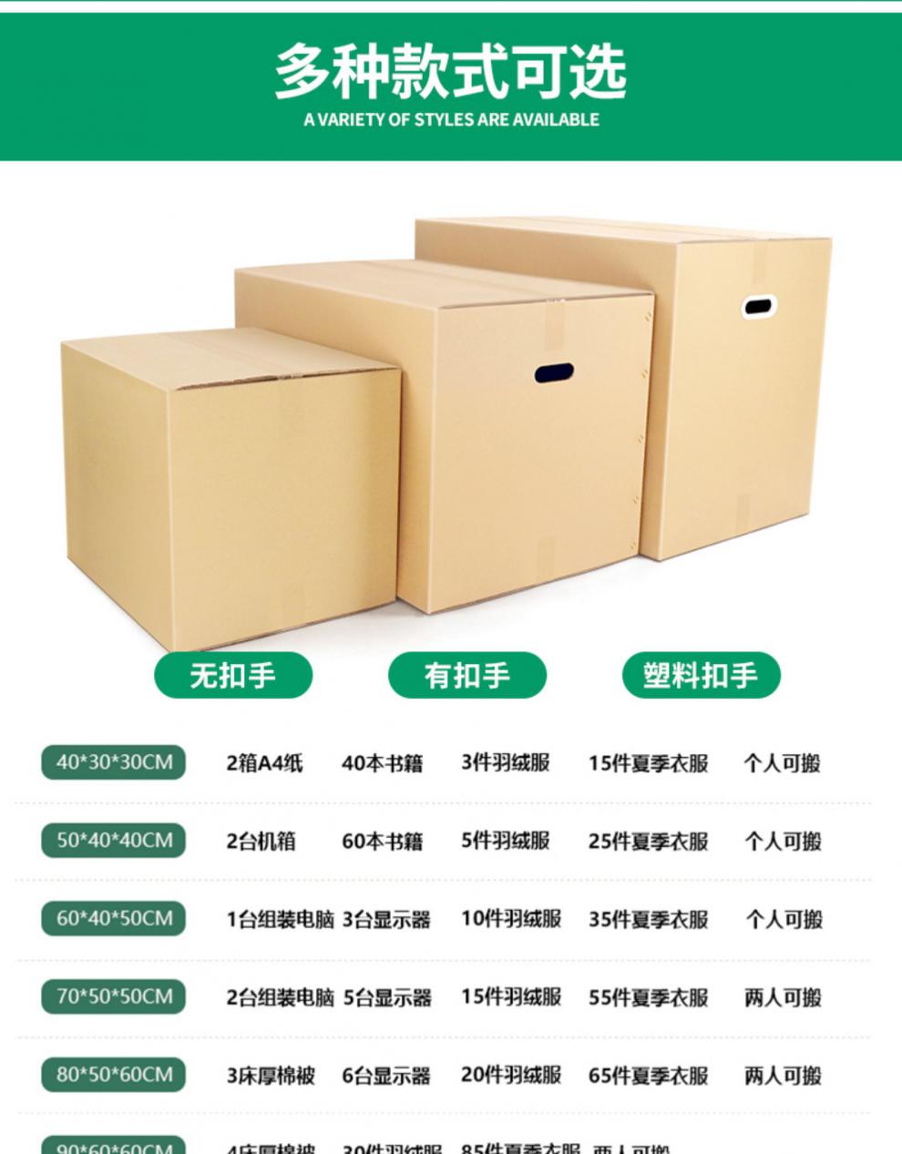 德国纸箱【塑料扣手】 5个 40*30*30cm【小号】