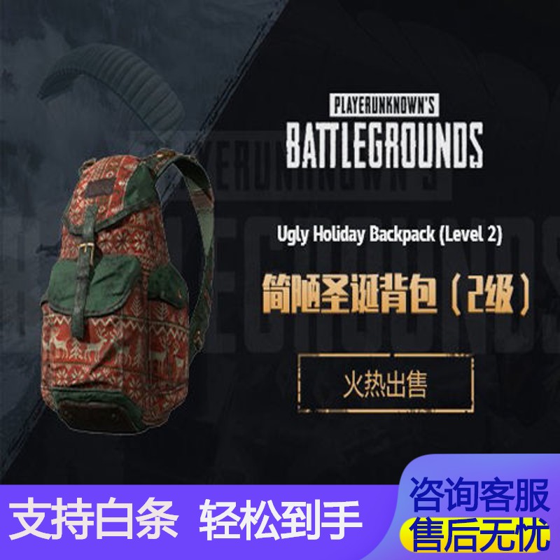 绝地求生steam吃鸡圣诞背包皮肤cdk1级2级3级背包pubg支持白条 豪华版