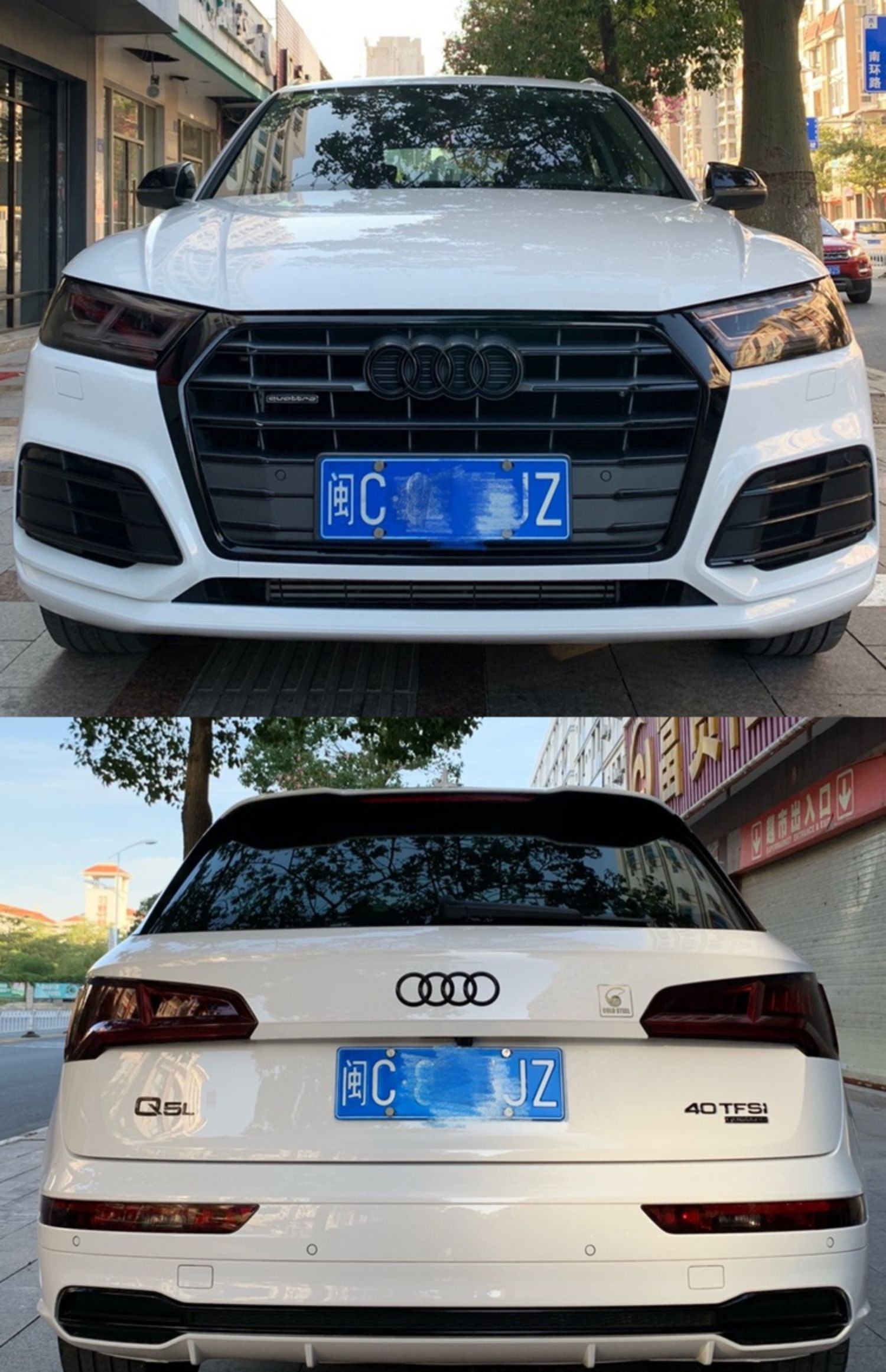 奥迪a3a4la5a6a7四环黑标排量标rs尾标s3s4q2lq3q5l黑色车标改装前后
