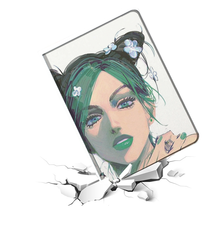 jojo空条徐伦适用ipad97109air3保护102套pro129皮11套mini45书本款