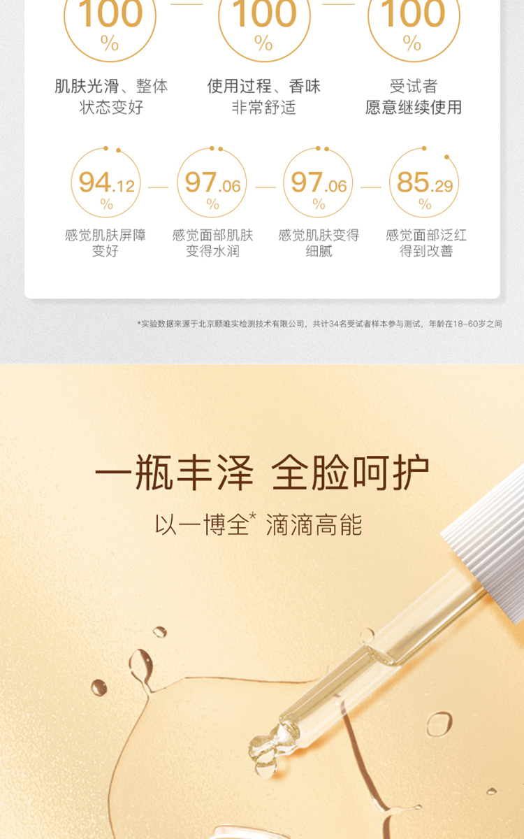 神琦 四季玉妍油 舒缓肌肤 精华油 修护肌肤屏障 改善脸部肌肤粗糙 四季玉妍油30ml