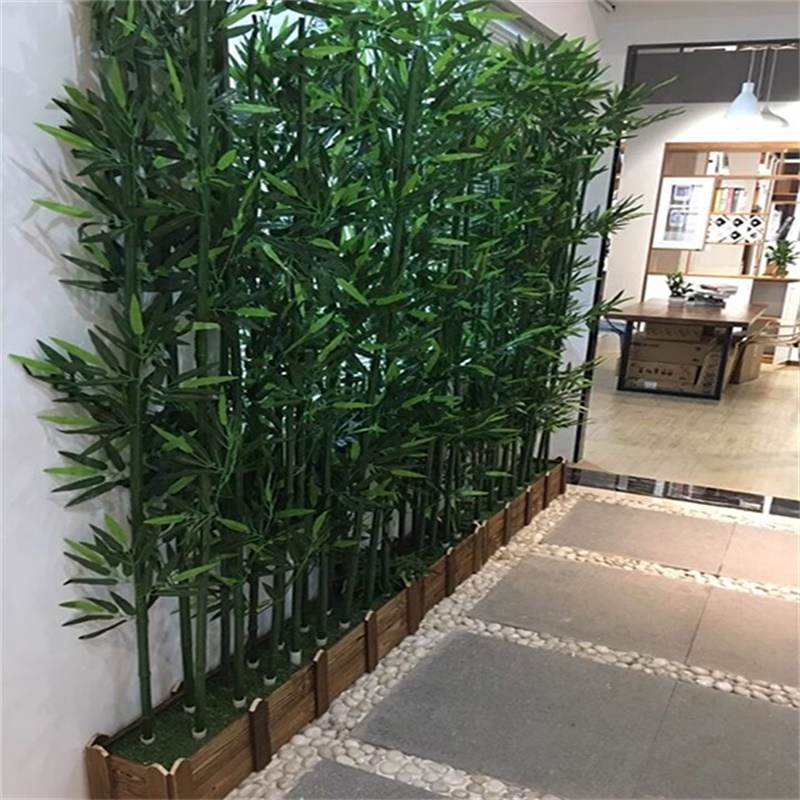 装饰假竹子隔断室内装饰盆栽室外造景摆件仿真绿植物屏风长度定制定做