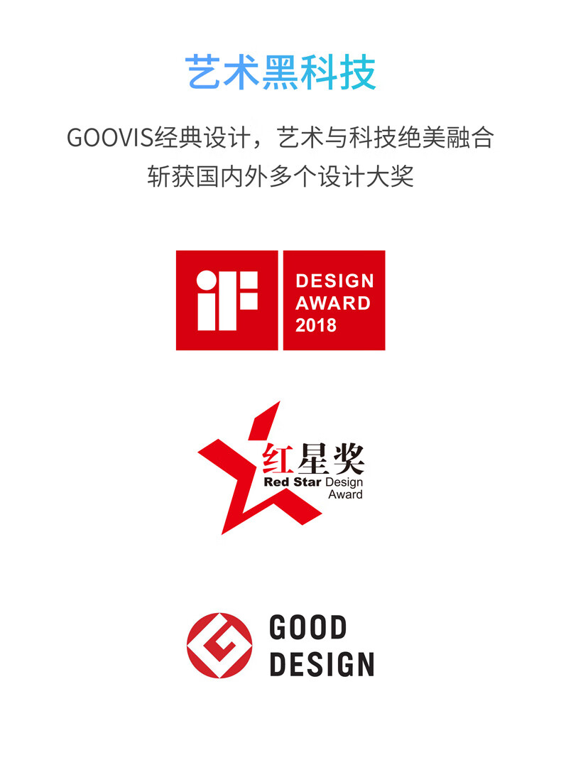 酷睿视（GOOVIS） 2021款头戴影院3D vr一体机4k高清游戏智能电影眼镜 Young头显 黑色 Young标配