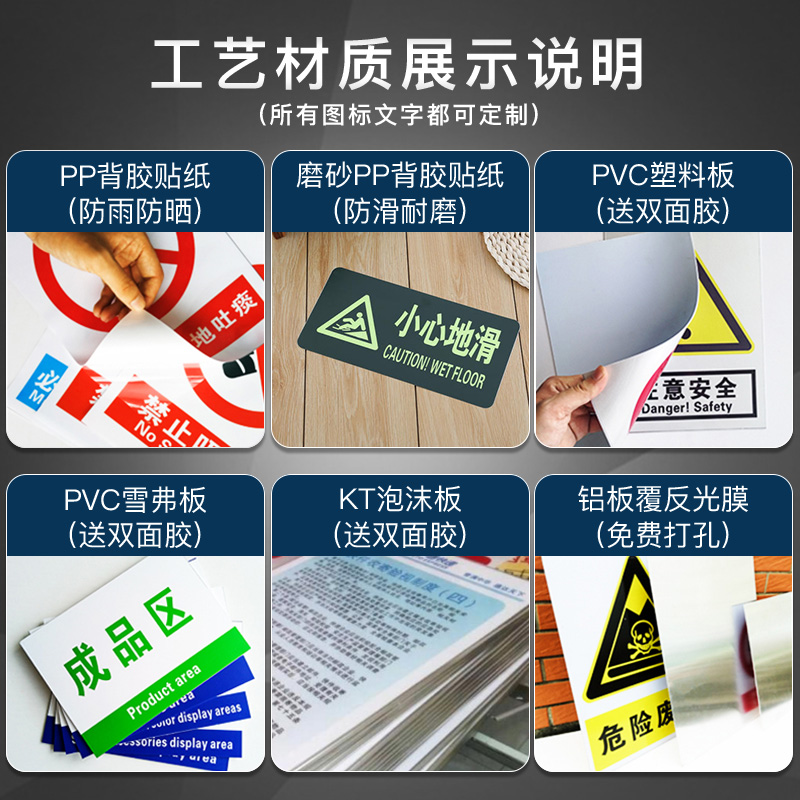 木工操作区工地安全施工文明标牌全套建筑装修标识牌警示牌主材辅材