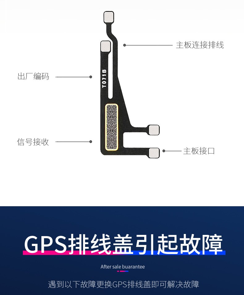 帆睿iphonex苹果wifi天线xrxsmax无线信号线gps无线网模块x手机配件