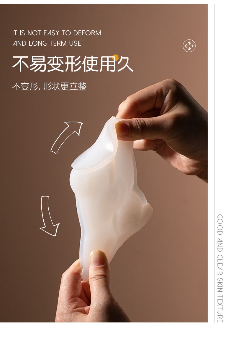 欧曾  小熊冰块模具家用制冰硅胶网红冰格制冰盒咖啡冰模熊卡通雪糕模具 2个装