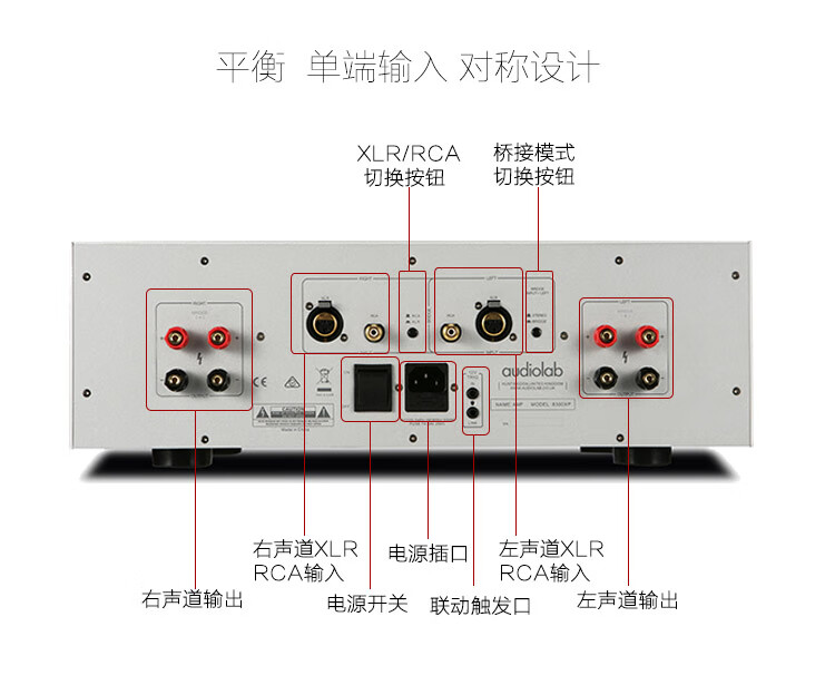 傲立audiolab8300xp英国傲立功放双声道大功率hifi纯后级功放立体声