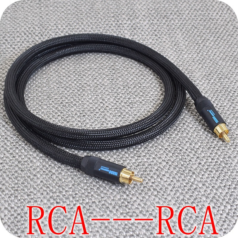 纯银线bnc rca同轴线s/pdif coaxial 75欧姆数字同轴rca时钟线音频线