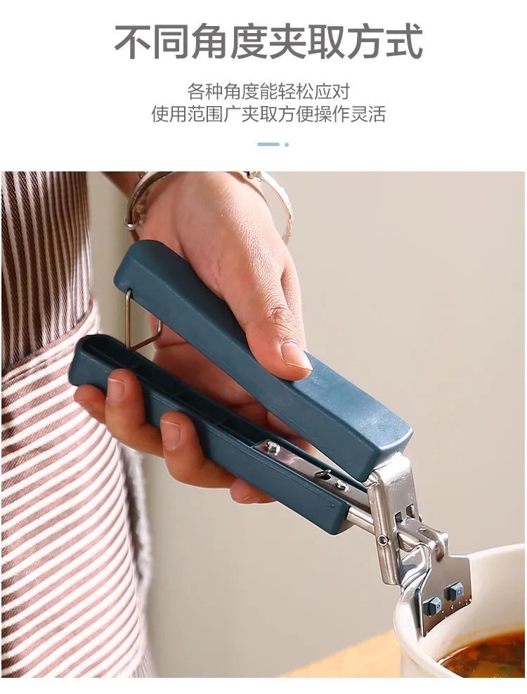 四季姑娘 厨房防烫夹提盘器取碗夹防滑提盘子夹碗器夹子家用不锈钢碟夹 【三件套】取盘夹+取碗器+防烫手套