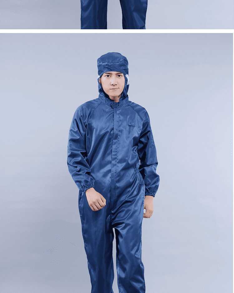 防静电服连帽连体工作服防尘服喷漆工装衣车间食品厂无尘服洁净服sn