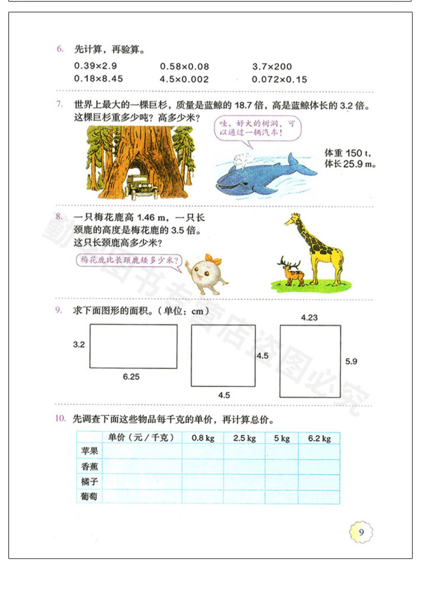 2021年适用人教版小学数学教材五年级上册数学课本教材教科书人民教育