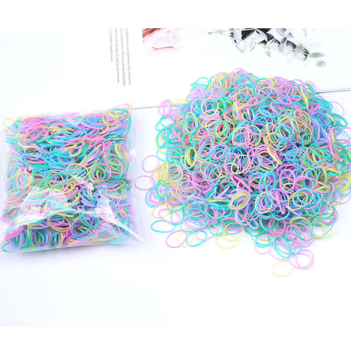 扎头发的一次性小橡皮筋发圈小胶圈头发皮筋头饰宝宝发圈 加厚小圈