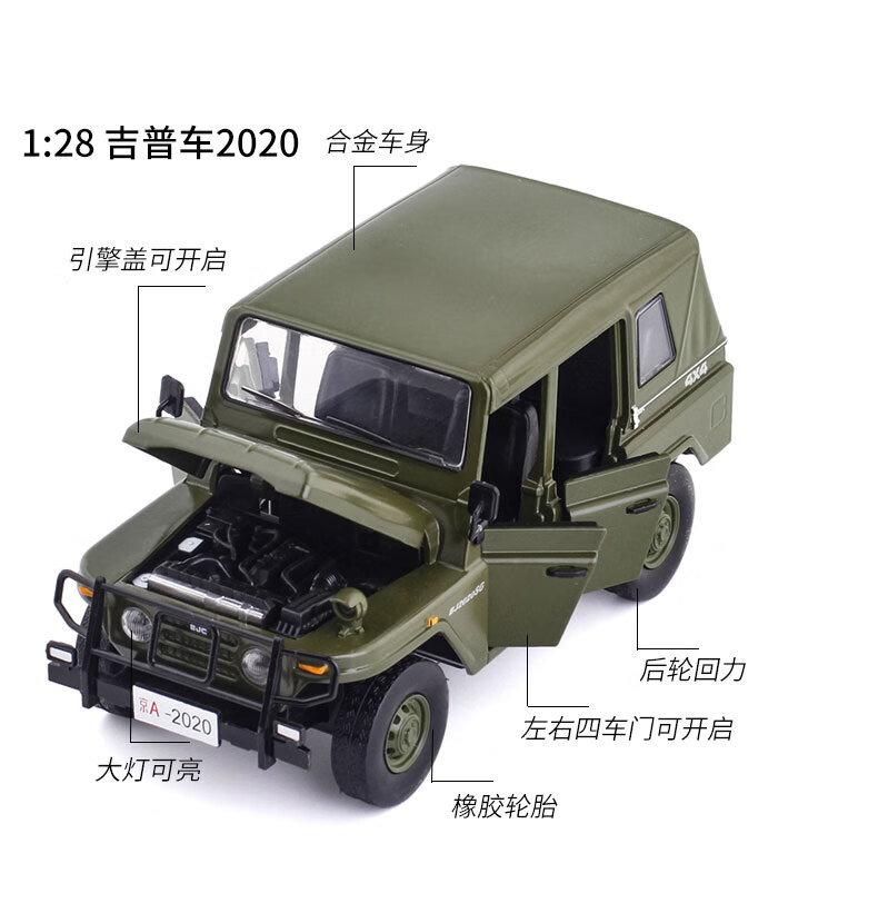 东风老解放卡车经典怀旧ca10 ca141合金汽车模型声光吉普玩具军事