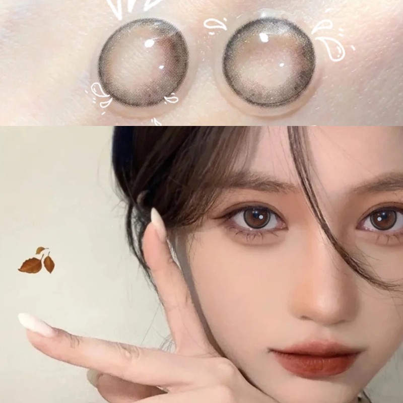 eyewish2片装美瞳欧美混血彩色隐形眼镜彩色自然素颜款镜面水光美瞳