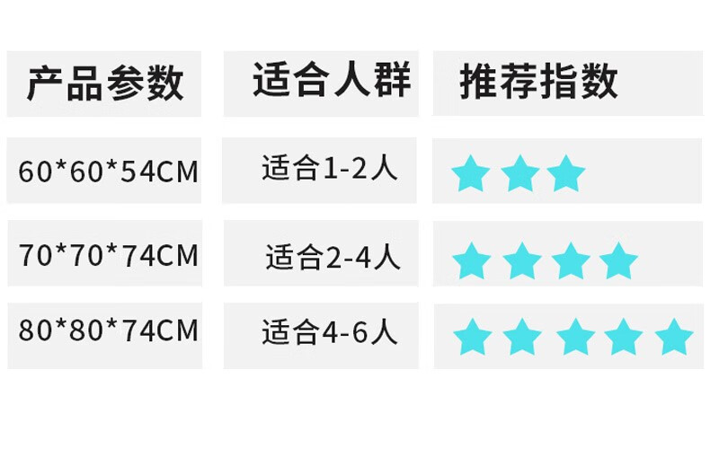 捷睿美 可折叠餐桌家用餐桌简易户外便携式饭桌出租房正方形小户型吃饭简约桌子休闲麻将桌餐厅桌子 单方桌-稳固加粗-胡桃色【60*60*55】