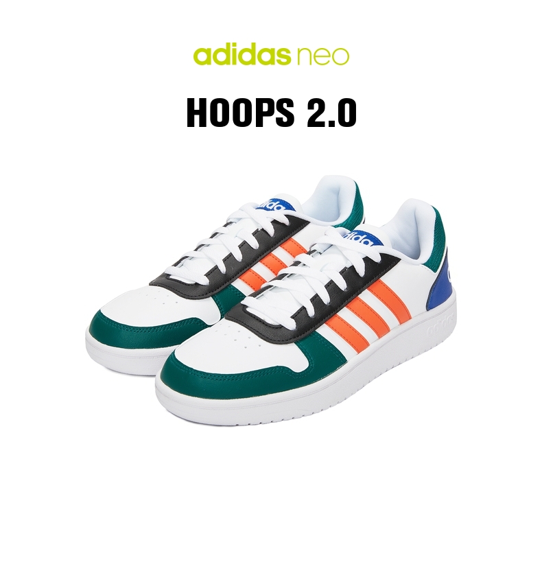 滔搏运动adidasneo阿迪达斯休闲2021男子hoops篮球运动透气低帮休闲鞋