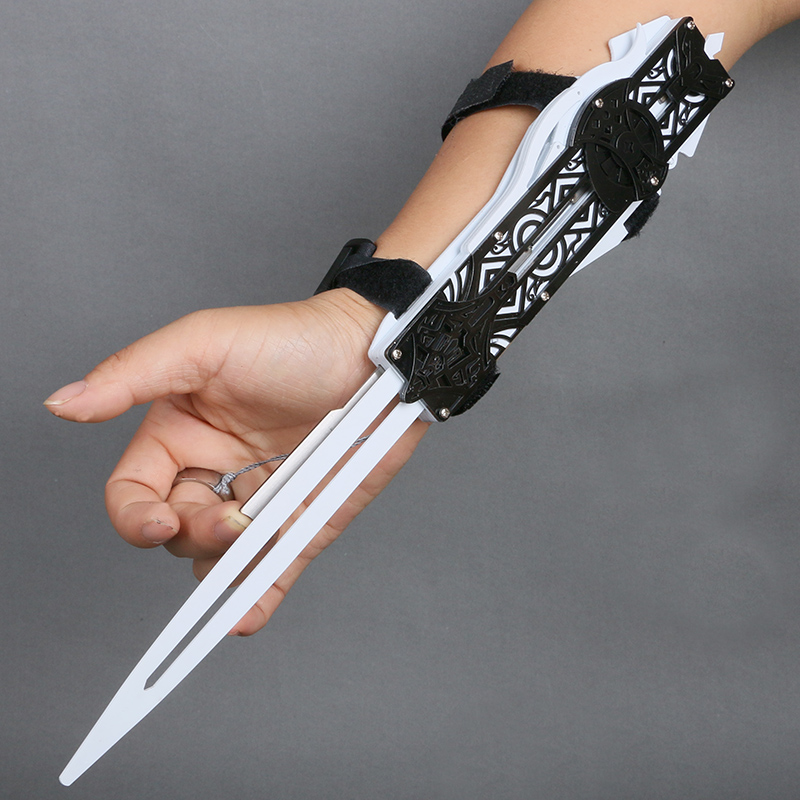 袖剑 暗器袖箭刺客信条袖剑非金属单线控袖剑 1:1塑料