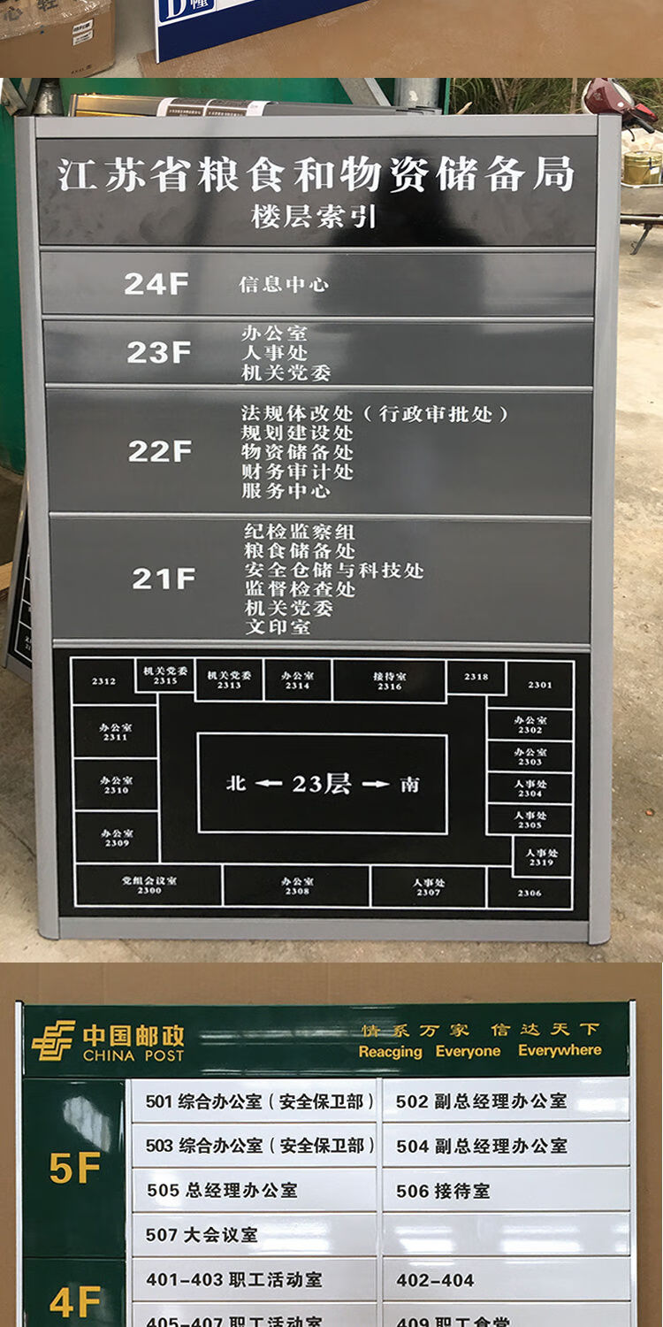 楼层索引牌铝合金导视指引指示牌商场公司单位学校办公室定做标牌联系