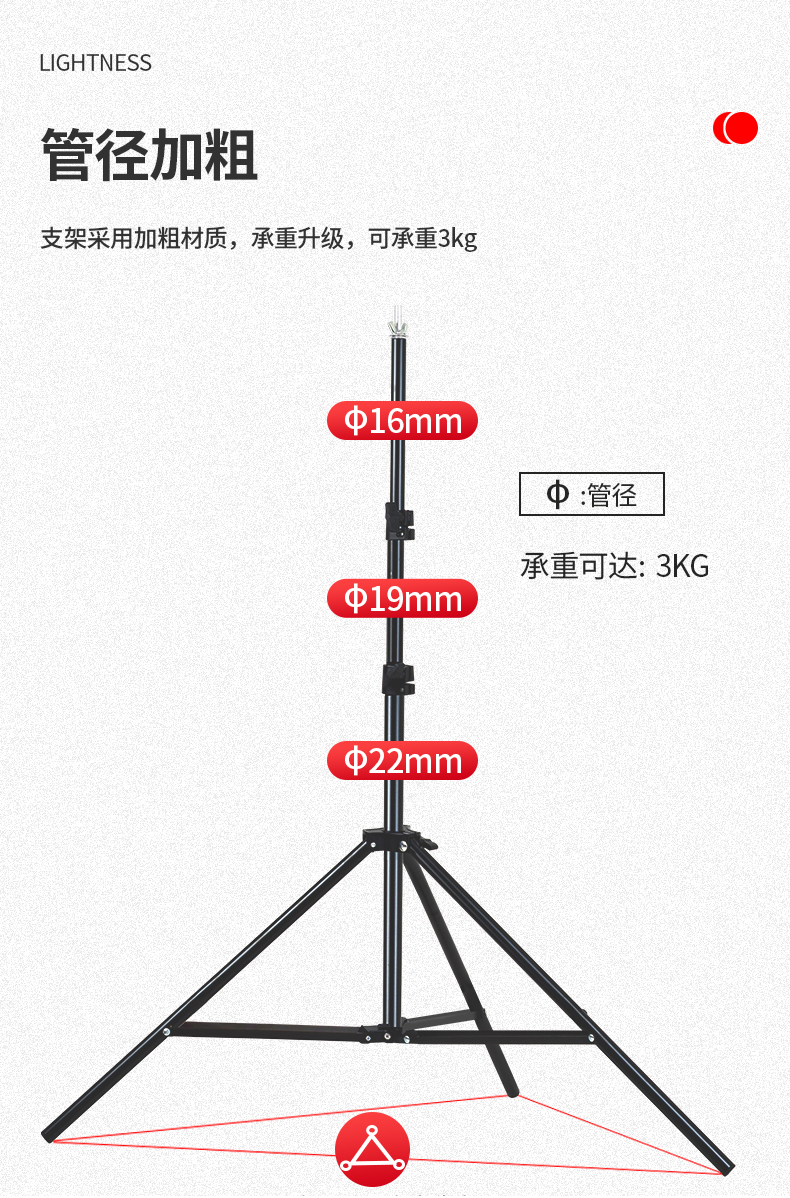 【加粗摄影背景架】拍照架子布伸缩杆支架直播间便携板绿幕绿布抠像