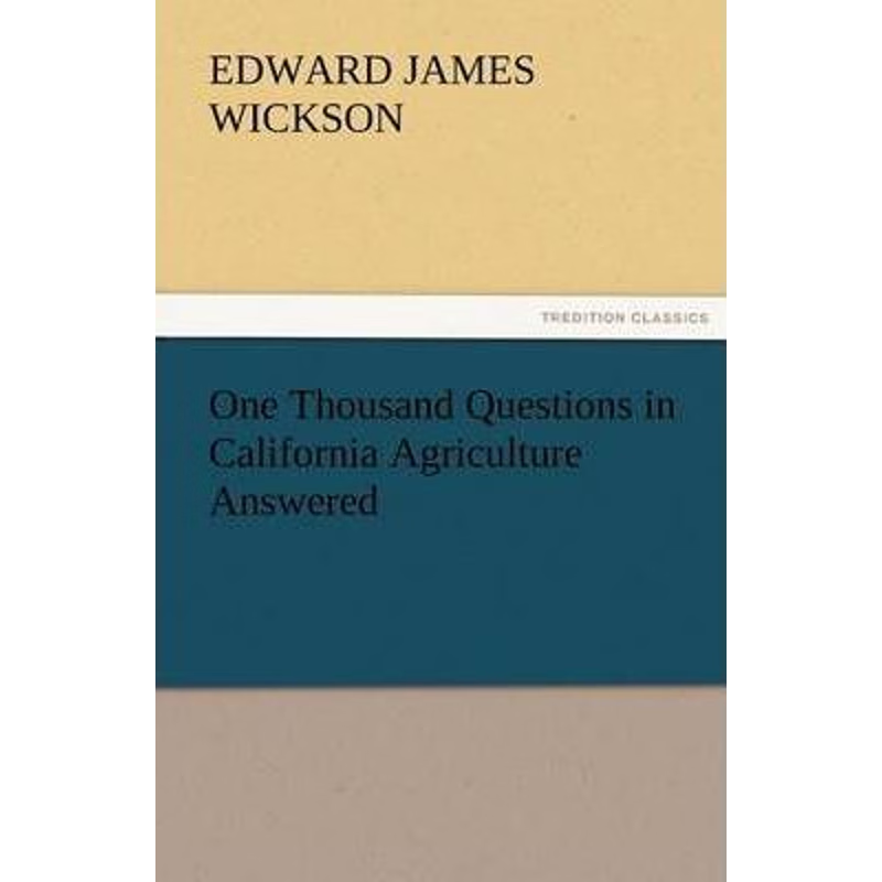 按需印刷One Thousand Questions in California Agriculture Answered[9783842427952]