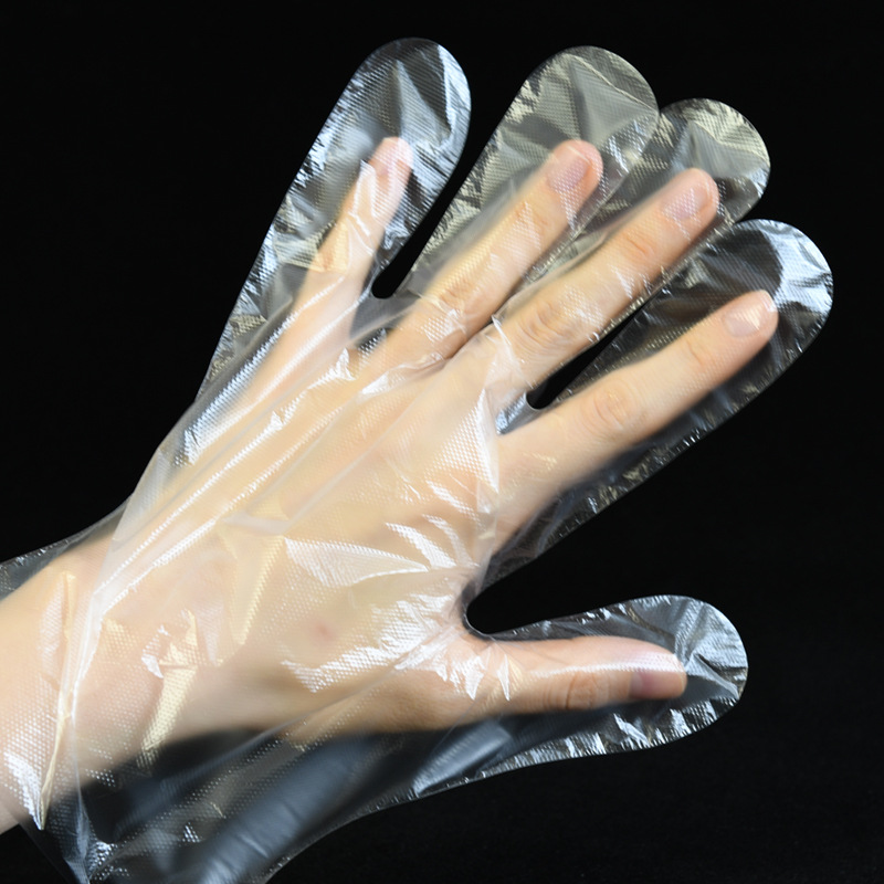 医用一次性pe手套加厚医生用检查手套塑料薄膜家用厨房卫生 1袋100只