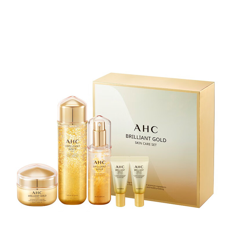 爱和纯（AHC） 黄金爽肤水套装 140ml+60ml+50ml+5ml*2 C049895