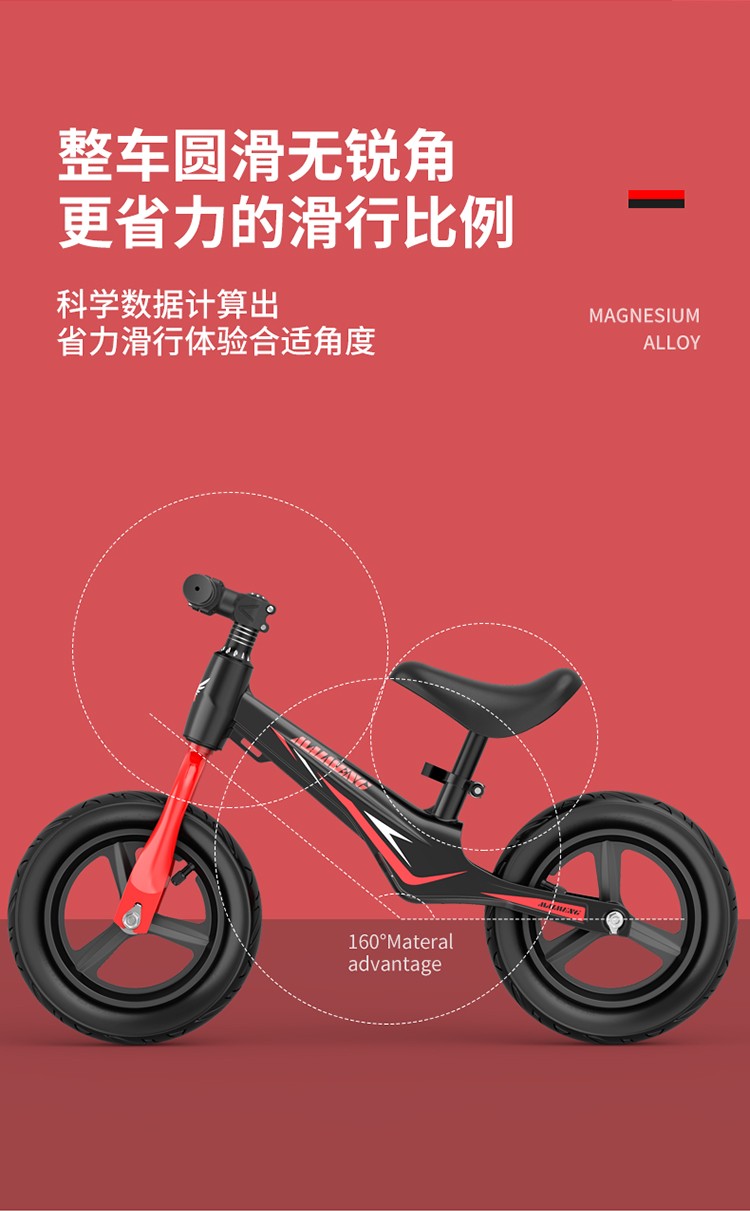 凤凰儿童平衡车旗舰同款滑步车男女平行车小孩滑滑车无脚踏宝宝女孩