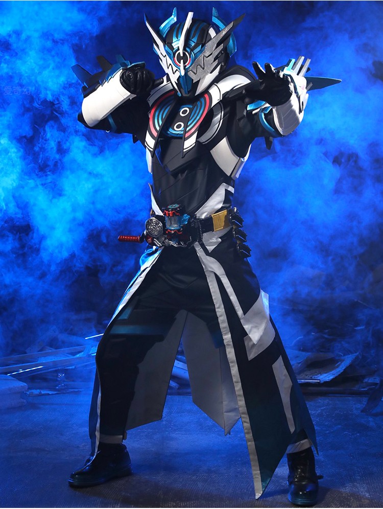 假面骑士皮套cosplay全身圣刃冰狮子皮套真人可穿假面