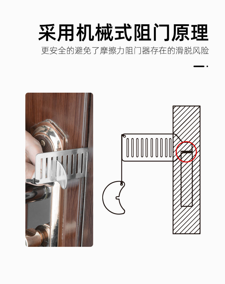 阻门器门阻门挡顶门女生安全防狼独居堵门神器防盗家用酒店防开门
