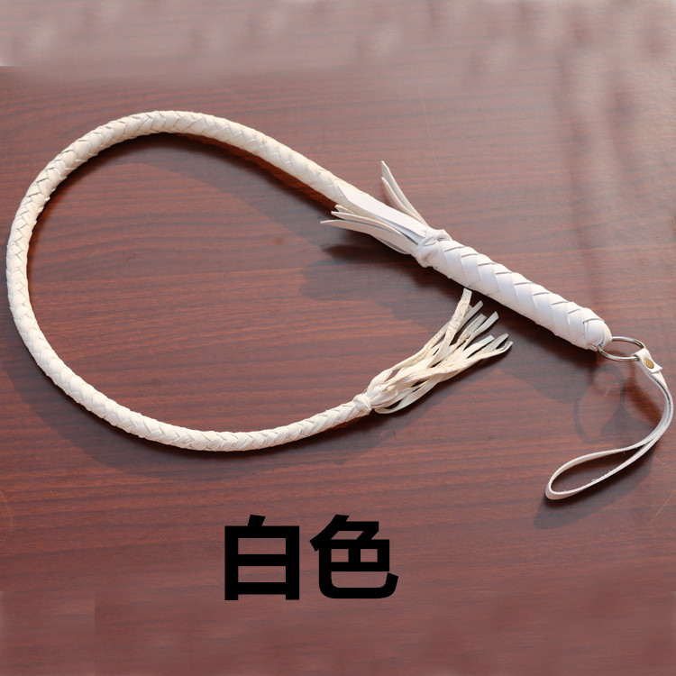 仿牛皮鞭子响鞭马鞭甩鞭骑马舞蹈防身鞭武术鞭影视道具80厘米棕色仿