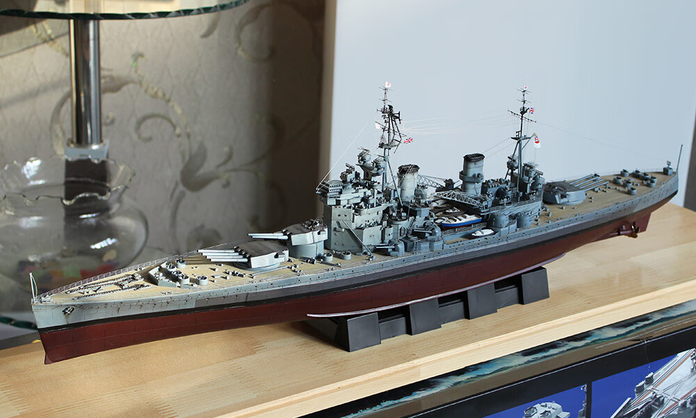 军舰模型1350英国二战海军乔治五世号战列舰军事战舰模型胶水
