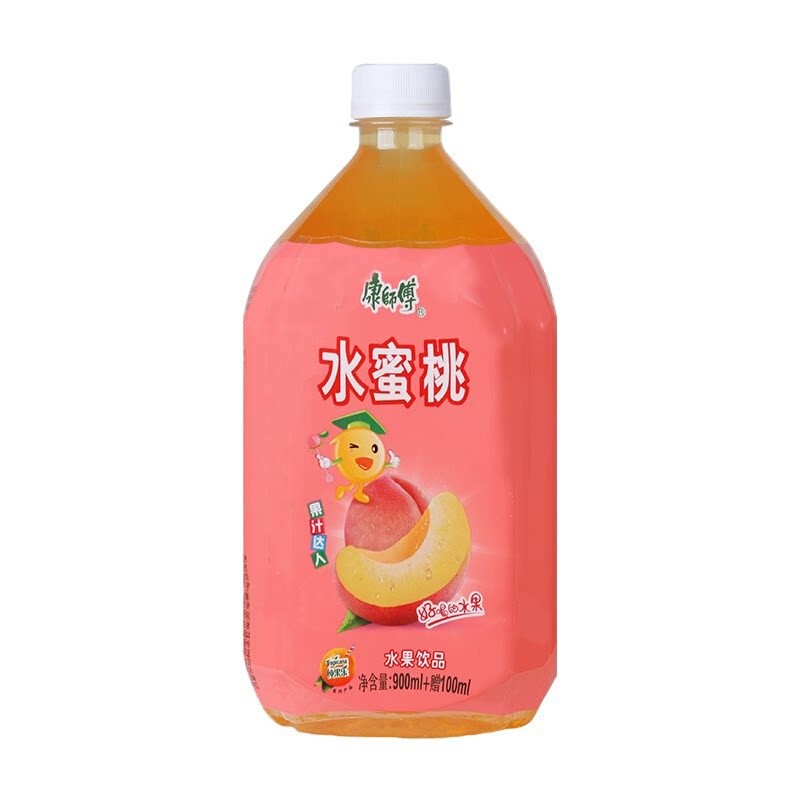 康师傅冰红茶1l大瓶绿茉莉蜜清柚子茶鲜果橙水蜜桃味饮料整箱特惠