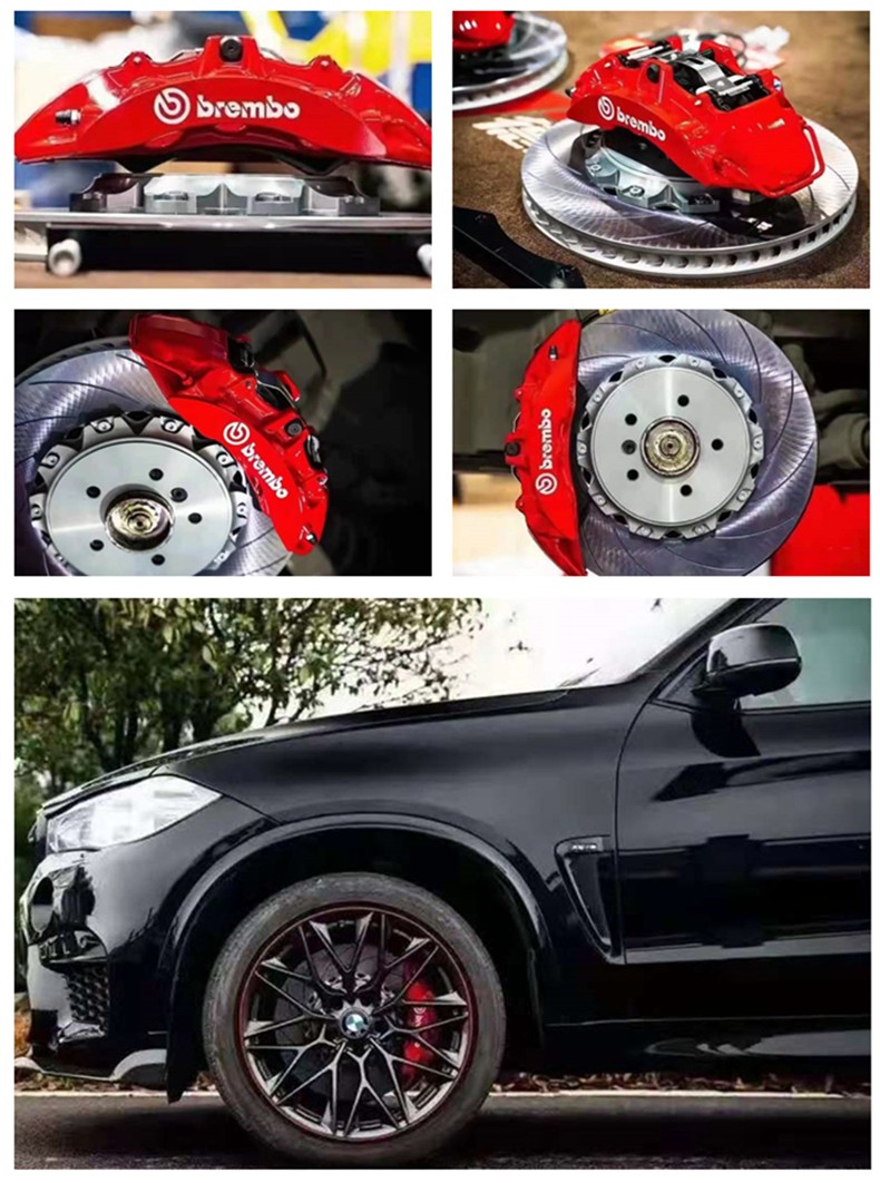 宝马x5升级brembo v6刹车套装前轮六活塞刹车卡钳 后轮brembo v4刹车