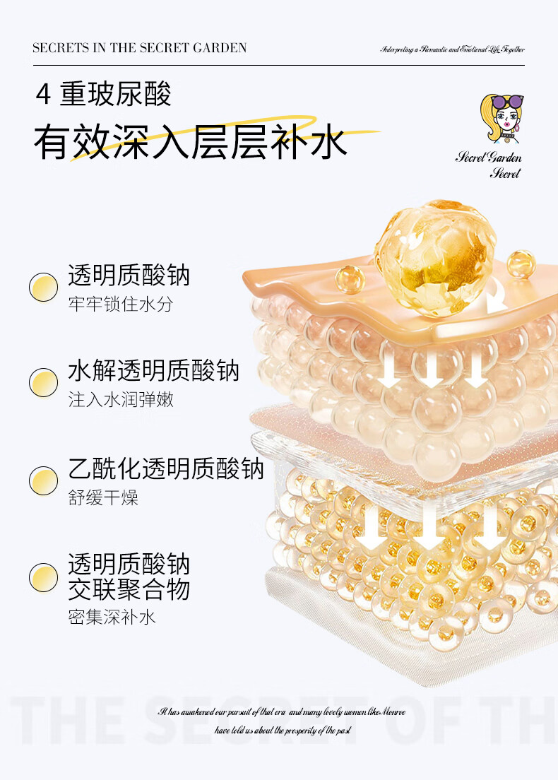 格兰玛弗兰小鲜颜柔嫩面膜玻尿酸密集补水保湿面膜贴 柔嫩面膜10片/3盒