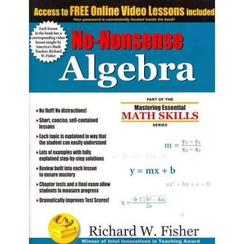 按需印刷No-Nonsense Algebra:Part of the Mastering Essential Math Skills Series[9780984362998]