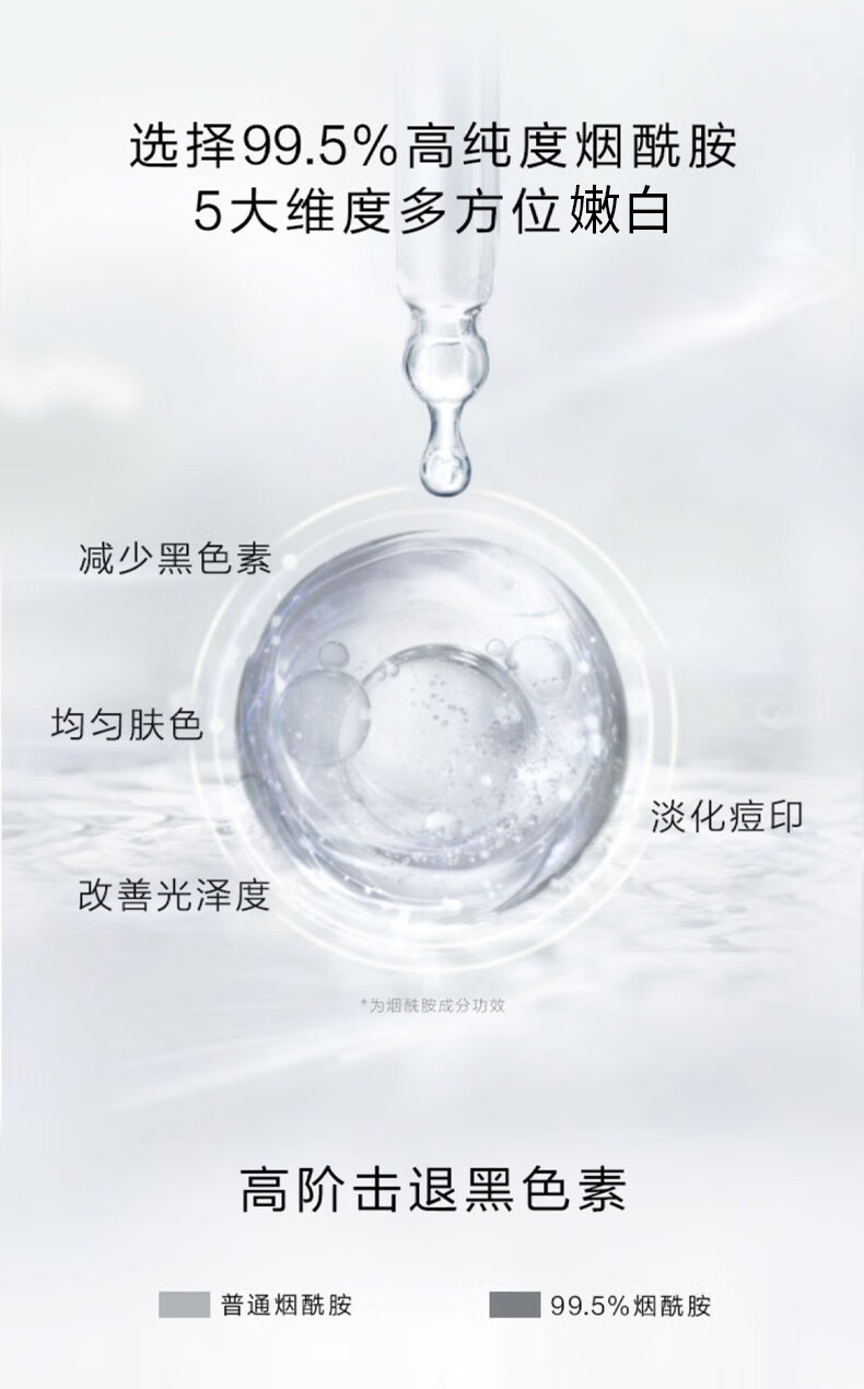 纯草纲目（CHUNCAOGANGMU）烟酰胺精华液补水提亮细致毛孔500ml 500ml