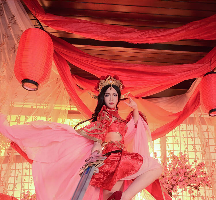 王者荣耀cos服男孙悟空大圣娶露娜一生所爱皮肤婚服喜