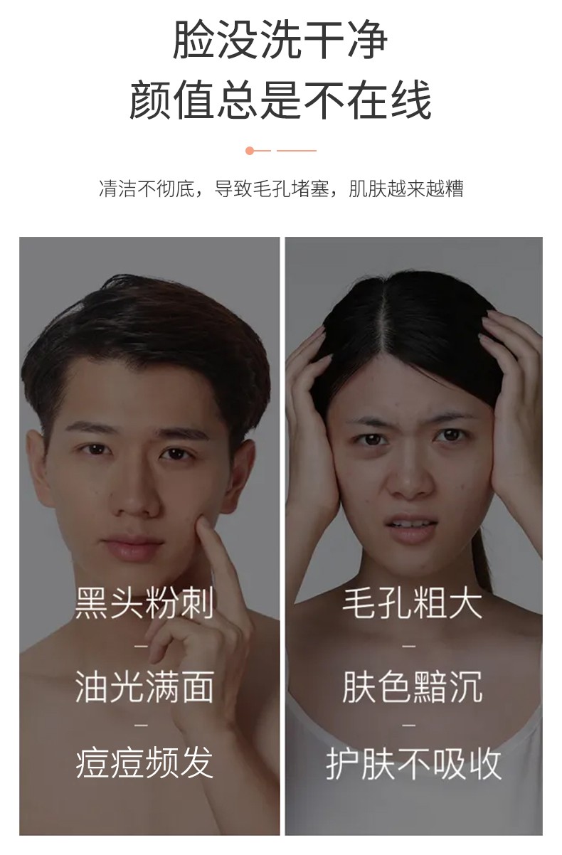 YIZHUANG SPECIAL SKIN北京同仁堂氨基酸洗面奶除螨抗痘印祛黑头洁面乳控油清洁去角质 2支装（200g）
