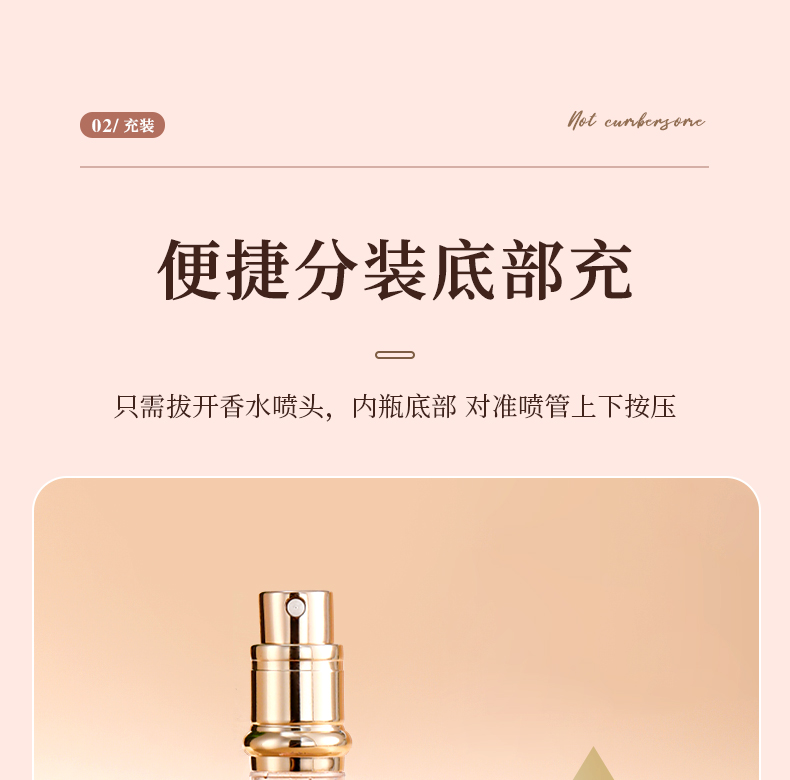 路易香浓香水分装瓶底部充装真皮高端便携式喷雾小样分装瓶空瓶分装器 十字纹；头层牛皮【骑士黑】 底部充装瓶